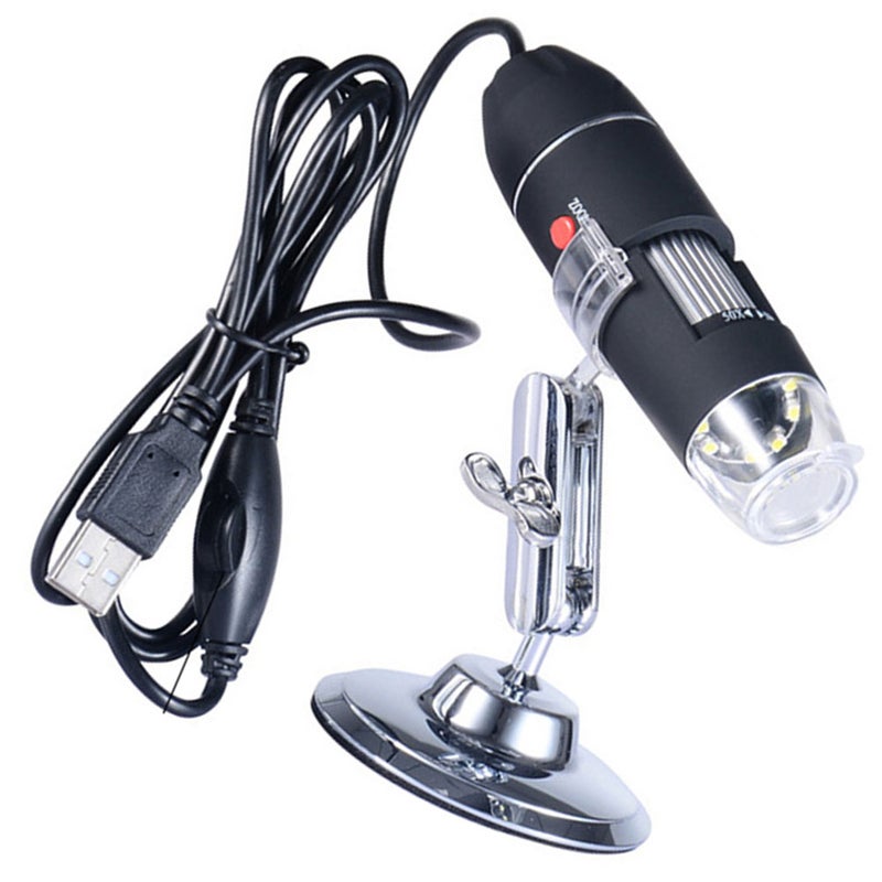 2pcs Portable USB Digital Microscope 40X-1000X Microscope with 8 light & Bracket - Image 3