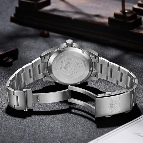 ADDIESDIVE Men's Watches 39 MM Automatic Waterproof 200 M Mechanical NH35A BGW9 Analog Stainless Steel Field Watch - Image 5