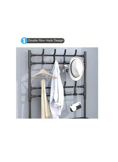 Inner Hanger Clothes Clothes Organizer With 5-Tier Bottom Storage Rack & Hooks