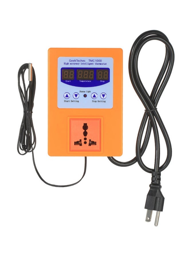 NIBEMINENT Digital LED Intelligent Pre-Wired Temperature Controller Orange - Image 1
