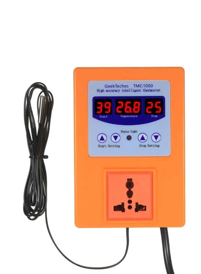 NIBEMINENT Digital LED Intelligent Pre-Wired Temperature Controller Orange - Image 2