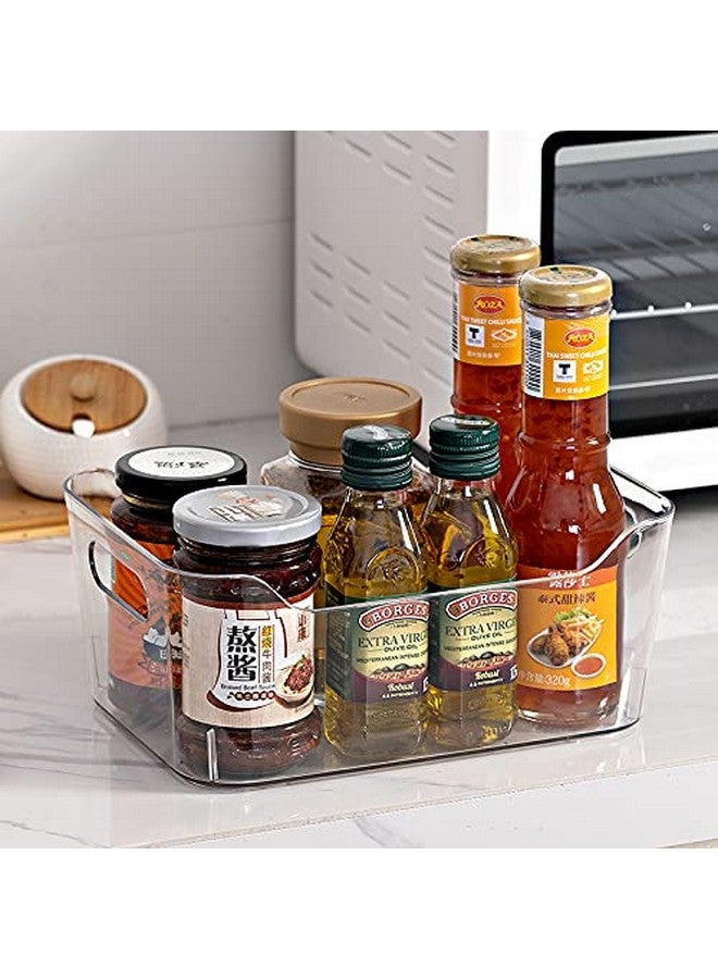 INKULTURE Refrigerator Pantry Organizer and Storage Bins And Ice Cube Holder With Front Handle For Fridge, Kitchen Cabinets, Countertops And Bedroom Etc | Small | Pack of 02, Plastic - Image 3