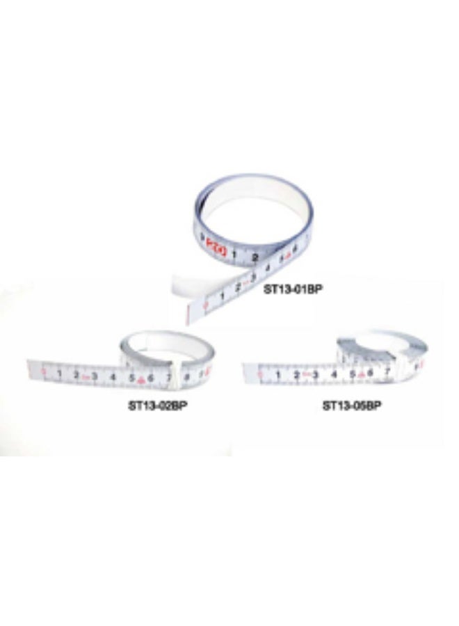 KDS ST13-05ME Stick-On Steel Measuring Tape 5m / 16ft 13mm Self-Adhesive Right Read - Image 2