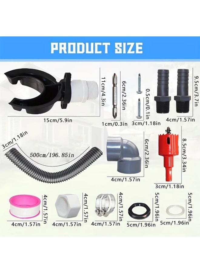 Mixed Color Rainwater Collector Downspout 70 110mm Quick Connect Durable Plastic Barrel For Garden Lawn - Image 4