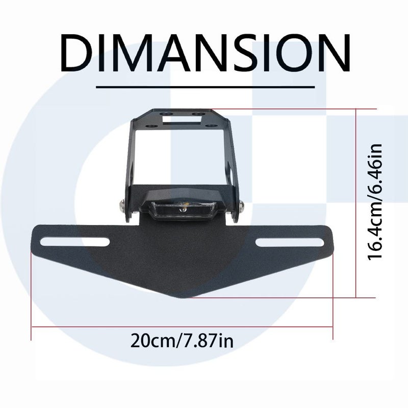 Black Rear Fender Eliminator And License Plate Holder For Kawasaki Ninja 500 400 250 Z400 Z250 Z500 SE - Image 2