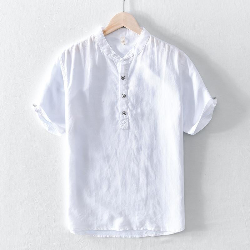 L3305 Simple Plain All-Match Short Shirt Men'S Casual Short-Sleeved T-Shirt Men'S One-Piece Hair - Image 2