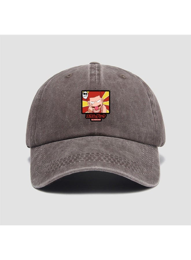 KUYING New Slam Dunk Baseball Hat Soft Top Duck Tongue Hat Sunshade Hat 
