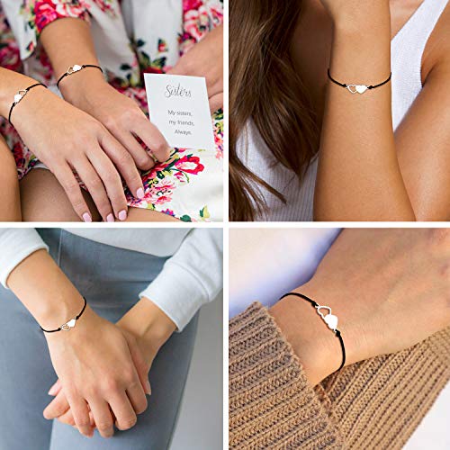 UNGENT THEM 2 Sisters Gifts from Sister Bracelets Best Friend Friendship Birthday Christmas Valentines - Image 2