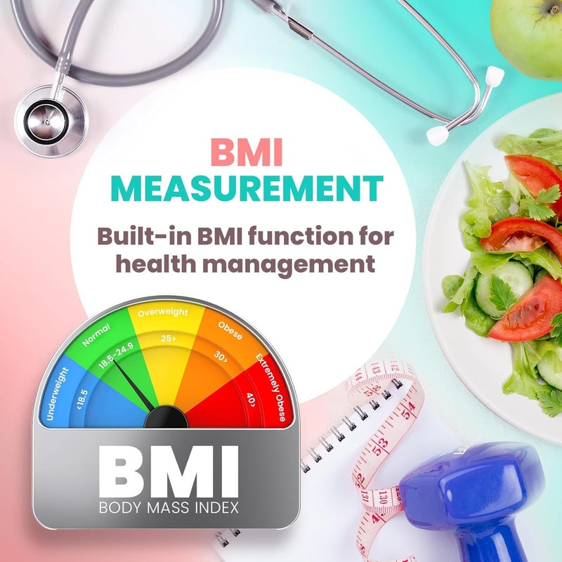 SIKE Digital Physician BMI Scale, Medical Floor Scale for Body Weight, 550 lb Limit Professional Weight Scale, Portable Easy to Read Digital Display, Heavy Duty, 12.5" x 12" Platform - Image 5