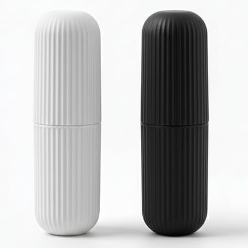 XML Toothbrush Toothpaste Holder Case Cover Container Portable Protective Plastic for Traveling, Camping, Bathroom,Home, School, Business Travel Accessories - Image 1