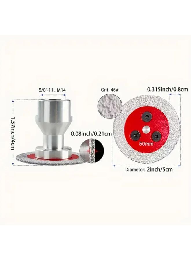 5 Piece Set 50mm M14 Flange Diamond Ceramic Cutting Disc For Tile Marble Granite - Image 4