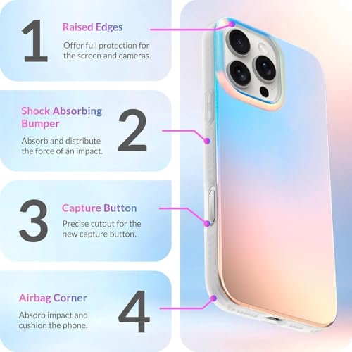 DIZORO Compatible with iPhone 16 Pro Max Case Matte Designed Premium Designer Lightweight Mobile Accessories for Women Men Girls Scratch Resistant Shockproof Hard PC 6.9 inch Fluorescent - Image 5