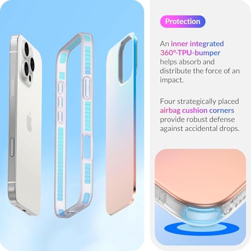 DIZORO Compatible with iPhone 16 Pro Max Case Matte Designed Premium Designer Lightweight Mobile Accessories for Women Men Girls Scratch Resistant Shockproof Hard PC 6.9 inch Fluorescent - Image 4