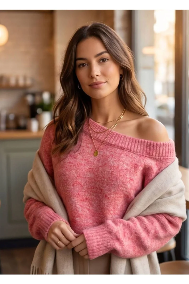 رايفان RYVAN Textured Knit Pullover Sweater