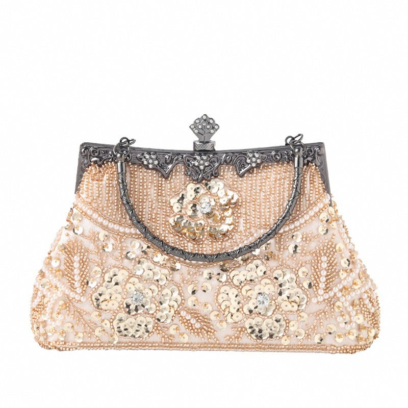New Bag Bead Embroidery Dinner Bag Cheongsam Gift Bag Banquet Shoulder Handbag Women 12-1 - Image 2