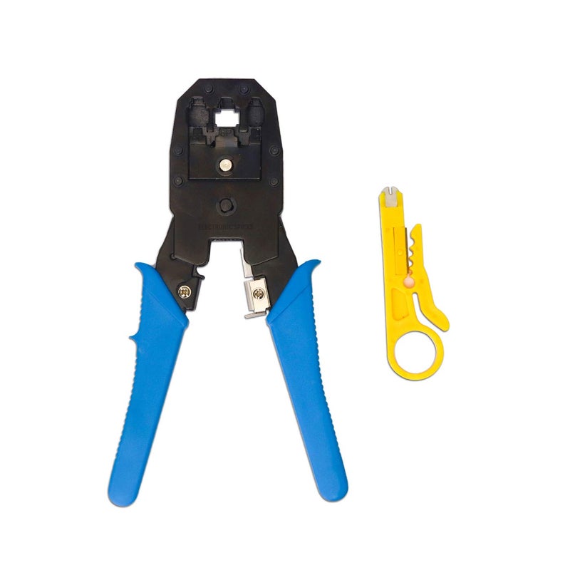 Electronicspices Modular Crimping Tool for RJ45 RJ12 RJ11 CAT5 LAN Connectors Multicolor Pack of 2  - Image 2