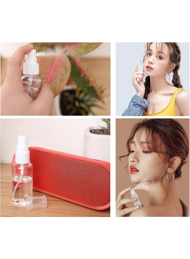 MOMENT 3Pack Plastic Spray Bottles, 2Oz/50Ml Plastic Spray Clear Empty Fine Mist Plastic Mini Travel Bottle Set Bottles Refillable Liquid Containers, Transparent White  - Image 5