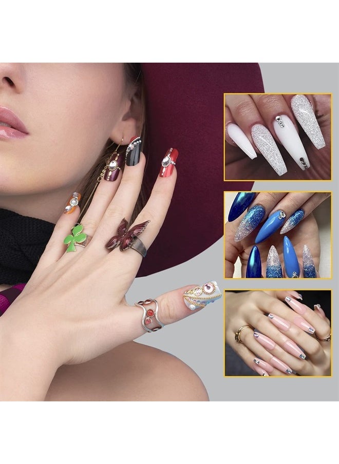 Namgznso 500 PCS Acrylic Nail Forms, Rectangle Polygel Nail Forms, Nail Forms for Acrylic Nails, Nail Extension Form Guide Stickers for Polygel, Gel Nails Art Paper Form for DIY Manicure Design  - Image 3