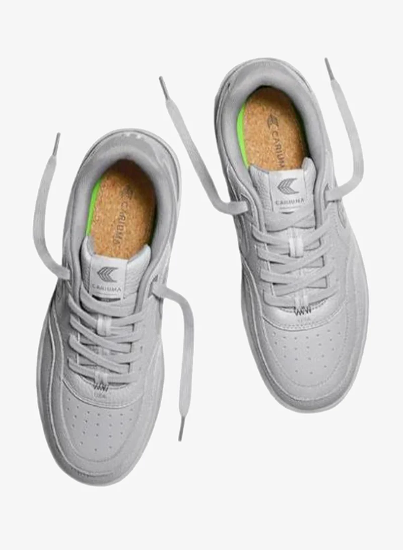 Cariuma  UBA Onyx Grey Leather Steel Grey Logo Sneaker  | Best Price UAE