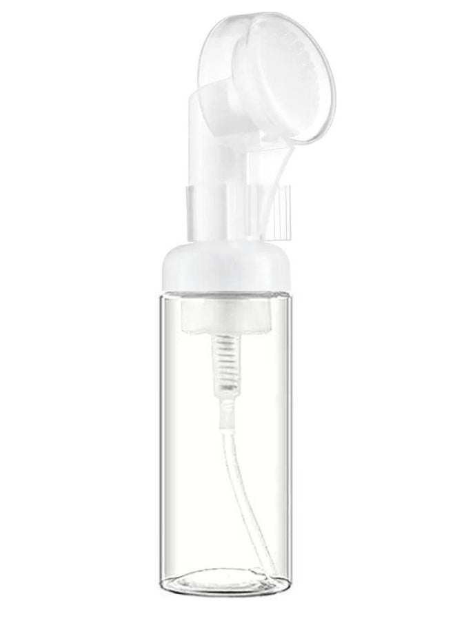 ‏Face Wash with Silicone Brush - Effective Cleansing - Deep and Purifying Facial Cleansing.-Empty Container With Silicone Brush to Refill Face Wash, Reusable, Size 150 ml, One Piece