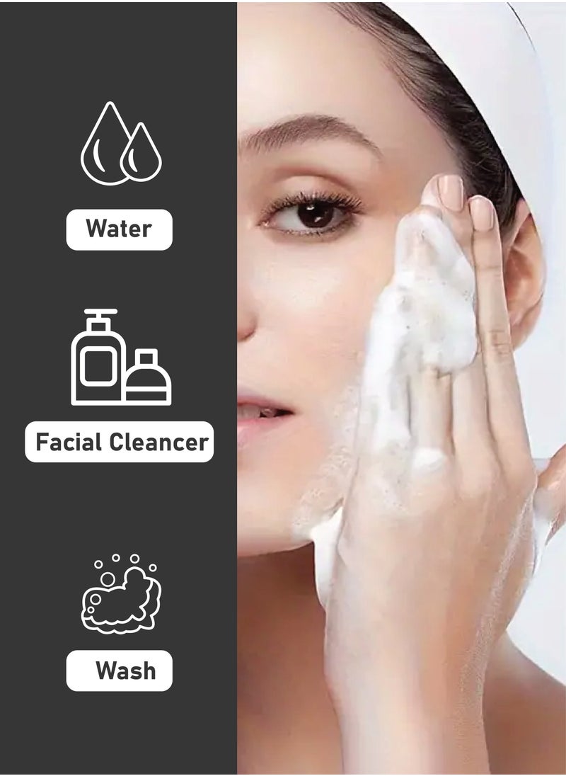 ‏Face Wash with Silicone Brush - Effective Cleansing - Deep and Purifying Facial Cleansing.-Empty Container With Silicone Brush to Refill Face Wash, Reusable, Size 150 ml, One Piece