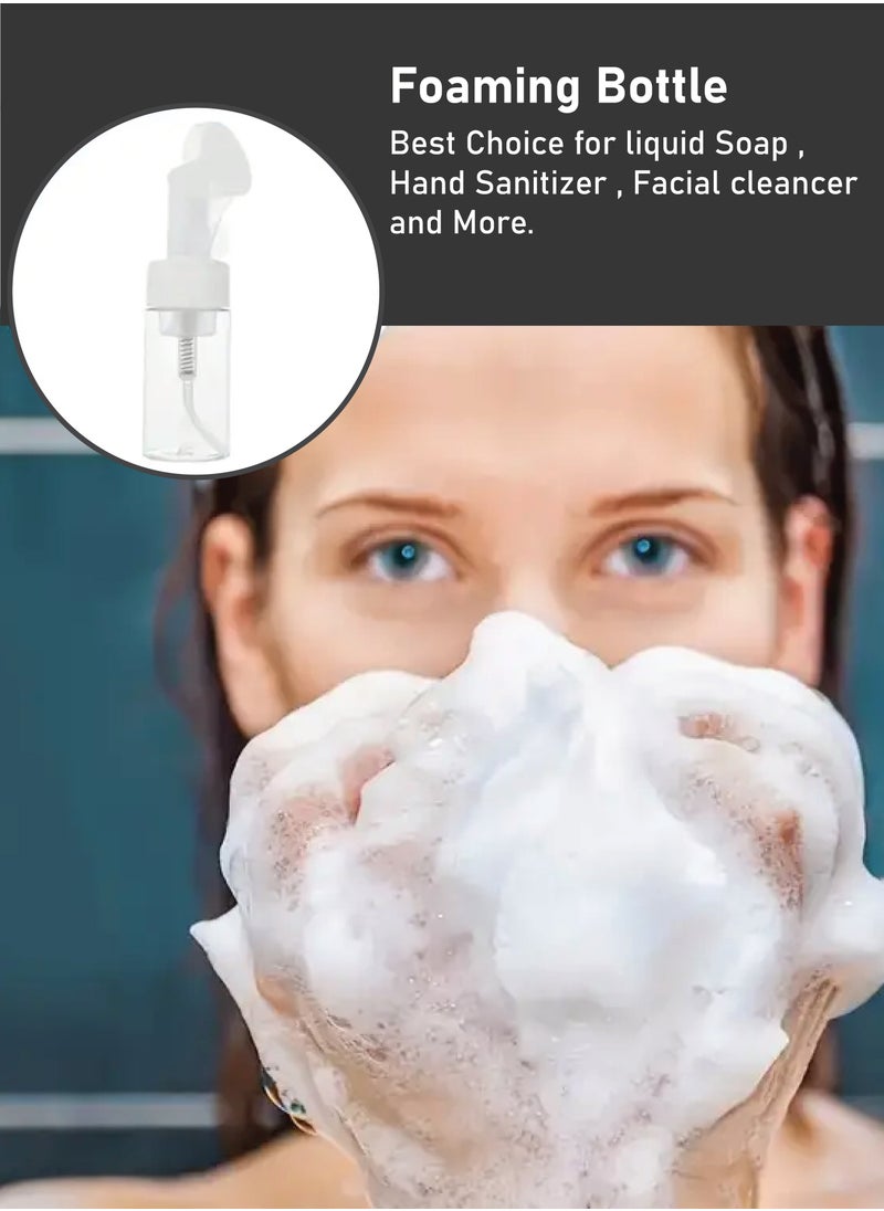 ‏Face Wash with Silicone Brush - Effective Cleansing - Deep and Purifying Facial Cleansing.-Empty Container With Silicone Brush to Refill Face Wash, Reusable, Size 150 ml, One Piece