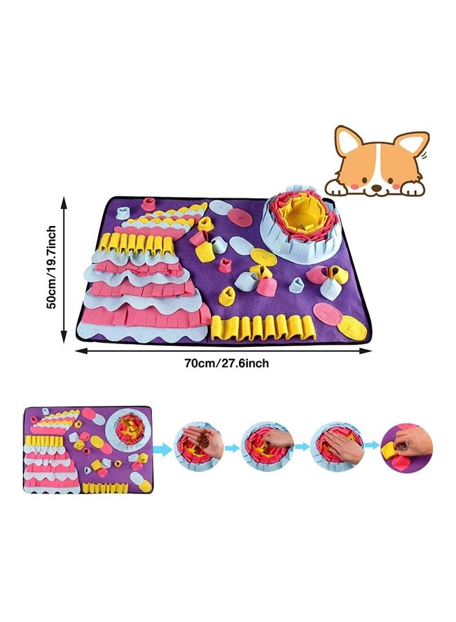 NIBEMINENT Pet Snuffle Feeding Training Mat Multicolour - Image 4