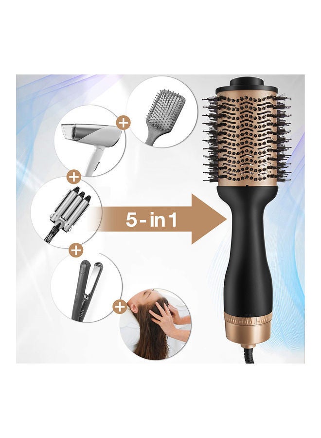 نيبمينينت Hair Volumizer Hot Air Brush أسود/ذهبي - Image 5
