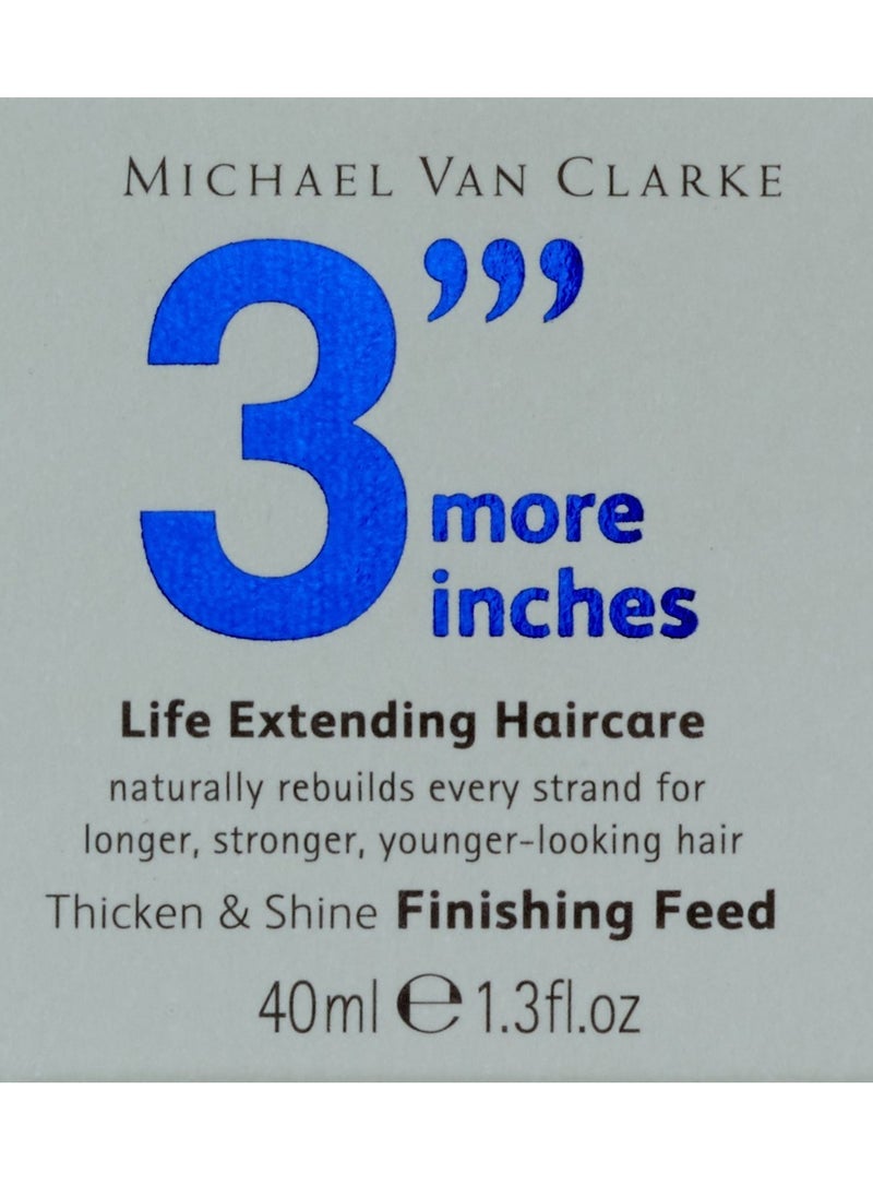 3 More Inches 3'''More Inches Finishing Feed 40ml - Styling for Frays, Strays and Flyaways - Hair Repair Treatment for Dry, Damaged & Frizzy Hair - Olive Oil & Cashmere Protein - Hair Care by Michael Van Clarke  - Image 3