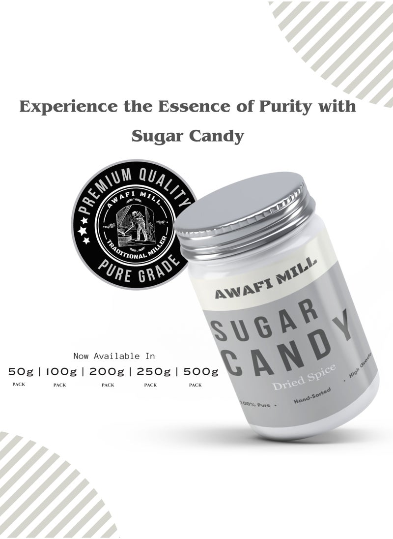Awafi Mill AWAFI MILL Sugar Candy | Crystal Rock Sugar | Mishri for Beverages and Desserts (Bottle of 250 gram / 9 Oz)  - Image 4