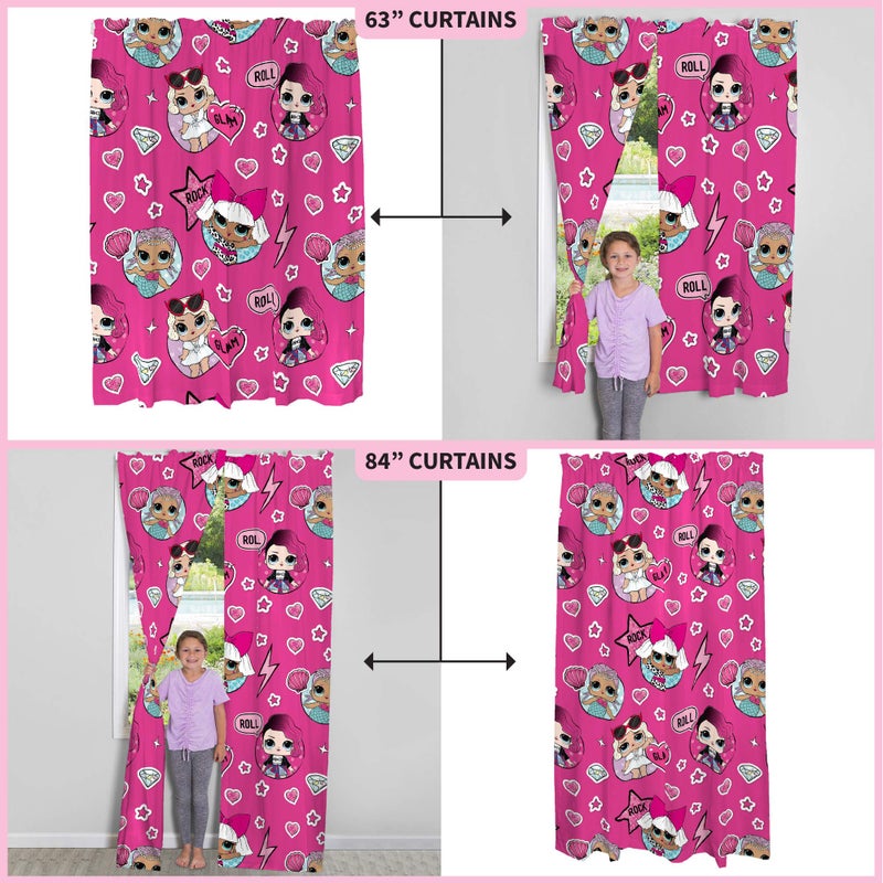 Franco Kids Room Window Curtains Drapes Set  82 in x 84 in  LOL Surprise - Image 5
