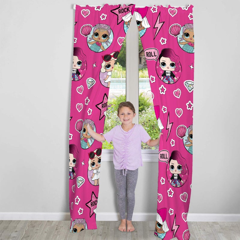 Franco Kids Room Window Curtains Drapes Set  82 in x 84 in  LOL Surprise - Image 2