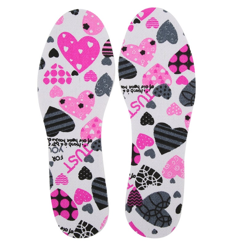 1 Pair Children Shoe Insole Breathable Latex Shoe Sole Inserts Kids Shoe Pad Cut Free SizeHeart - Image 2