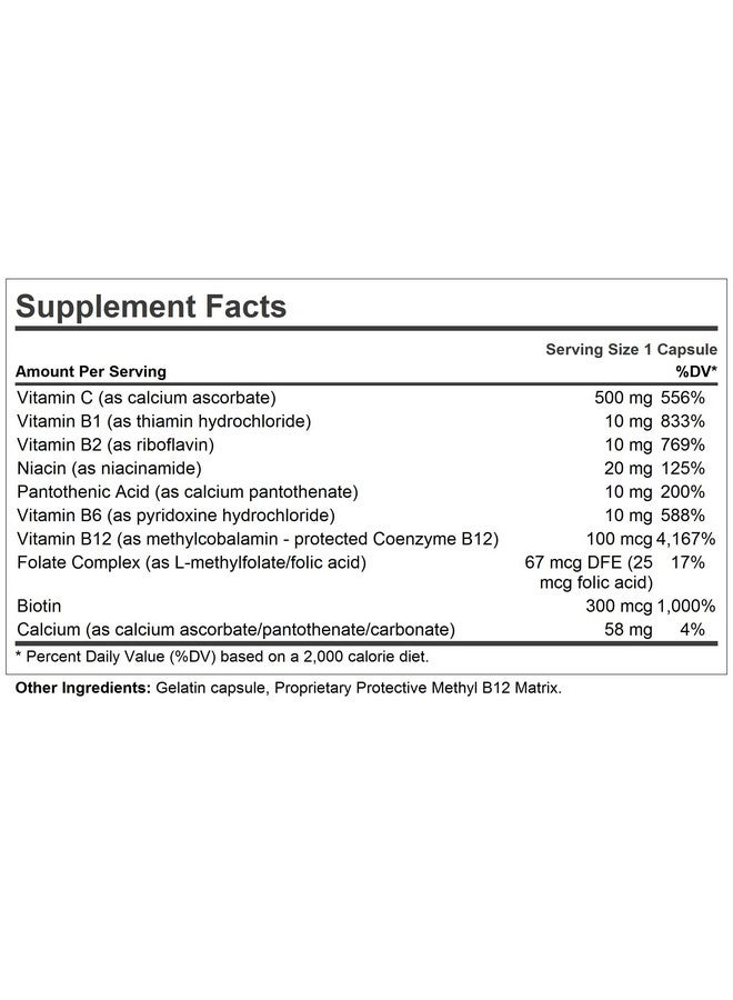 Andrew Lessman Vitamin C 500 Plus B Complex 60 Capsules Non Acidic Vitamin C Plus Citrus Bioflavonoids For Immune System And Anti Oxidant Support. Easy To Swallow Capsules. No Additives - Image 3
