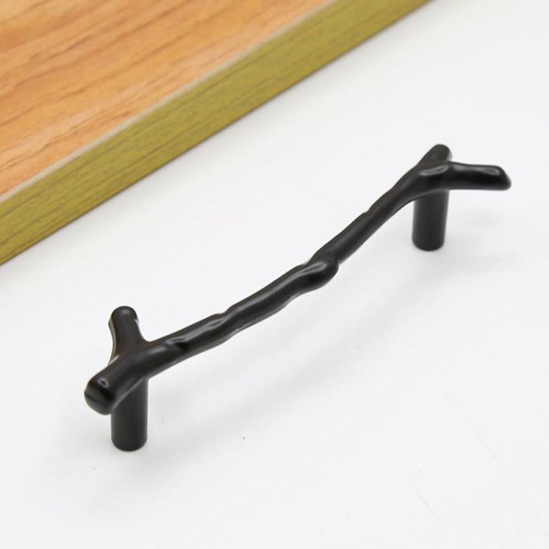 Black Branch Shaped Cabinet Handles 2 Pack Rustic Tree Twig Drawer Pulls Kitchen Furniture Hardware - Image 5