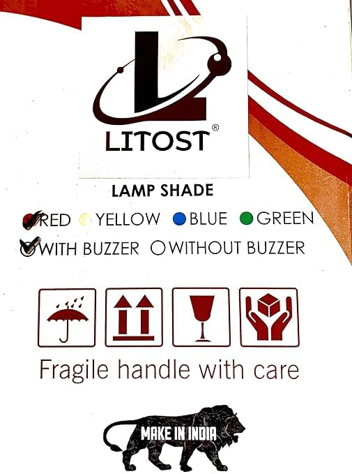 Litost Litost Beacon Led Light Warning Light Industrial Revolving Rotate Light with Sound Alarm Buzzer AC 220 Volt 12 Volt DC 24 Volt DC RED  - Image 4