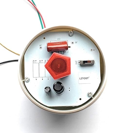 Litost Litost Beacon Led Light Warning Light Industrial Revolving Rotate Light with Sound Alarm Buzzer AC 220 Volt 12 Volt DC 24 Volt DC RED  - Image 3