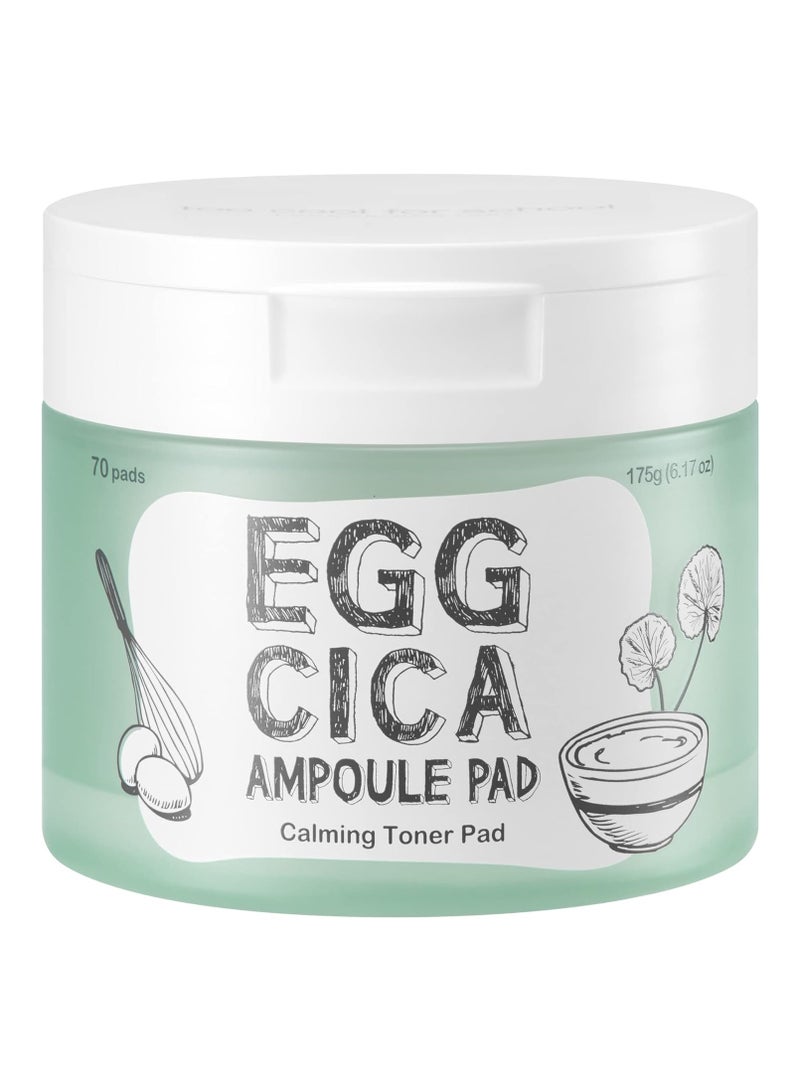 Too Cool for School Egg CICA Ampoule Pad Calming Toner Pad 6.17 oz 70 Pads - Image 1