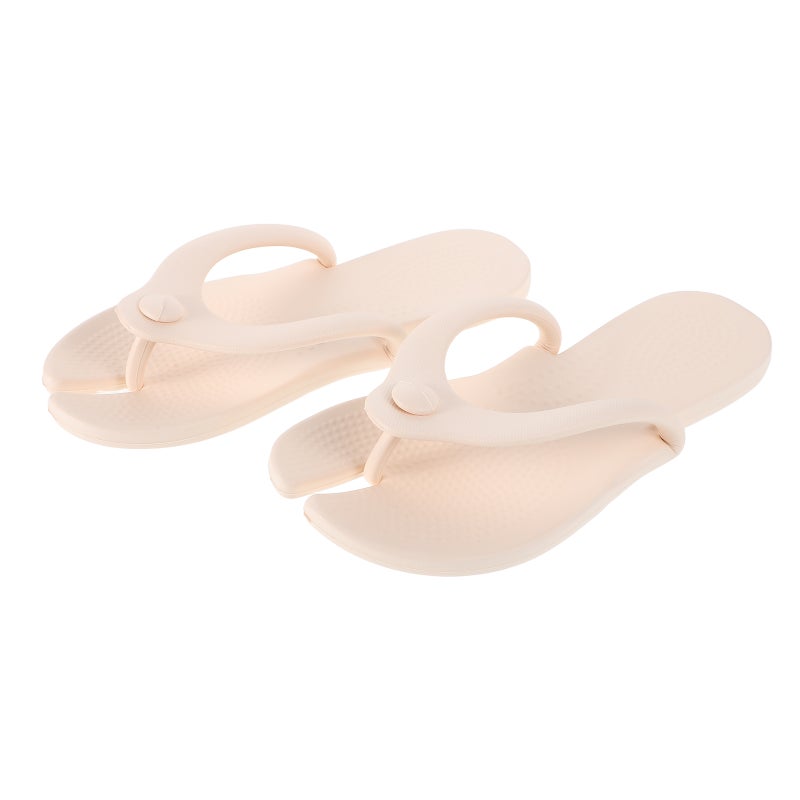 2 Pairs Foldable Travel Slippers For Women Portable Shower Shoes For Hotel Gym Beach And Spa For Airplane Bathroom Home Use - Image 3