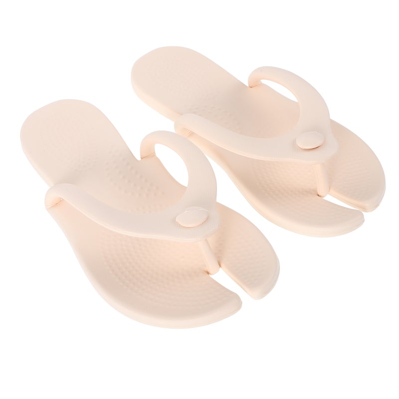 2 Pairs Foldable Travel Slippers For Women Portable Shower Shoes For Hotel Gym Beach And Spa For Airplane Bathroom Home Use - Image 4