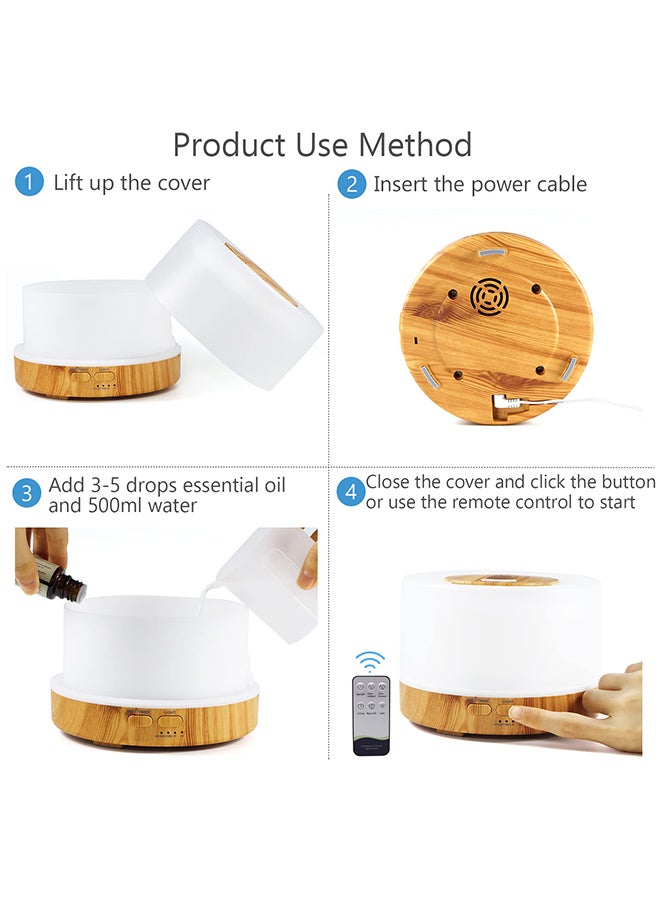 O Ozone 700ml Essential Oil Diffuser Premium 5 In 1 Ultrasonic Aromatherapy Aroma Oil Diffuser Humidifier Remote Aroma Diffuser With Auto Shut-off Function  - Image 5