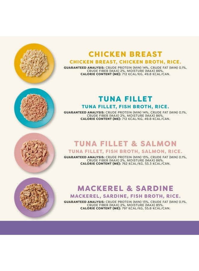 آبلاوس طعام القطط الطبيعي الرطب من أبلاوز، طعام معلب محدود المكونات، غني بالبروتين الحقيقي للقطط بدون إضافات صناعية، وصفة مرق متنوعة (24 علبة، 2.47 أونصة) - Image 2