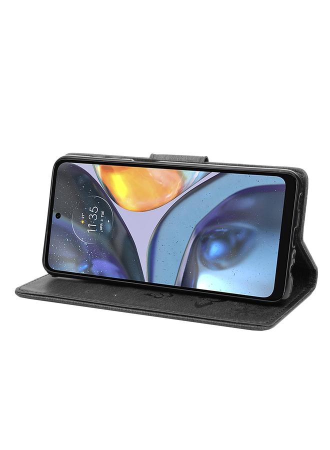 S-TOP Case For Motorola Moto G22 Butterfly Embossed Horizontal Flip Leather Phone Case - Image 5
