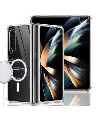 Case for Samsung Galaxy Z Fold 4 Clear Case Compatible with Mag Safe Transparent Shockproof Protection Yellowing Resistant Magnetic Phone Case for Galaxy Z Fold 4 5G - pzsku/ZCF887DD5EC39016CFDD6Z/45/_/1707245241/9f458e82-9f00-4c7f-8c76-9cd032d5f18e