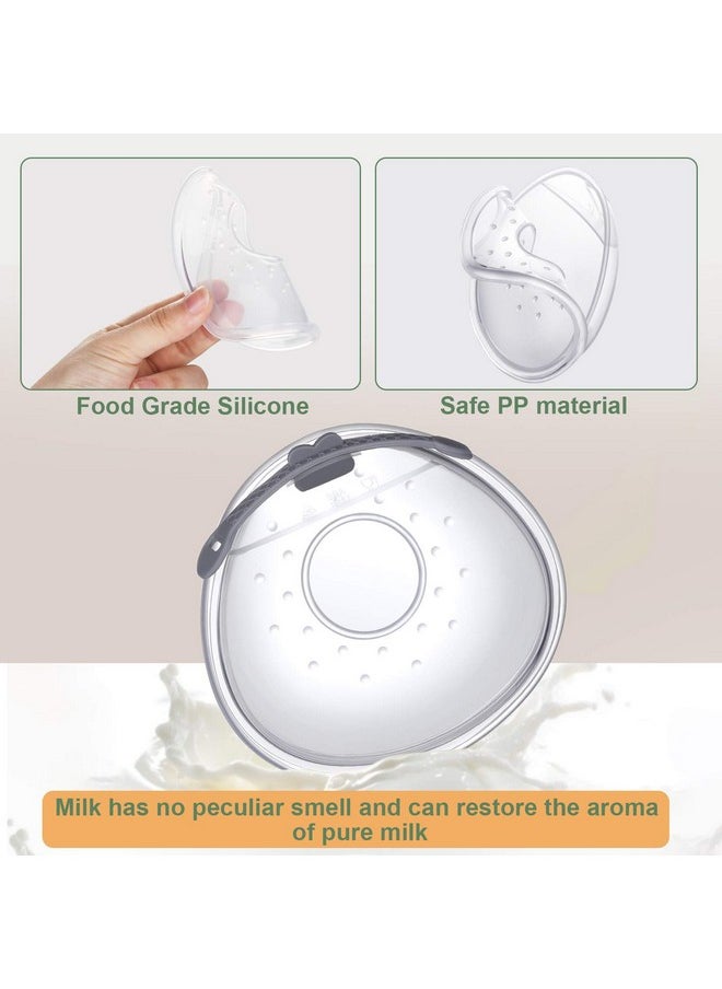 Lictin Breast Shell Breastmilk Collector For Breastfeeding-2 Pcs Silicone Breast Pad Nursing Cup Milk Saver For Nursing Moms Protect Sore Nipples Soft And Reusable With Box  - Image 4