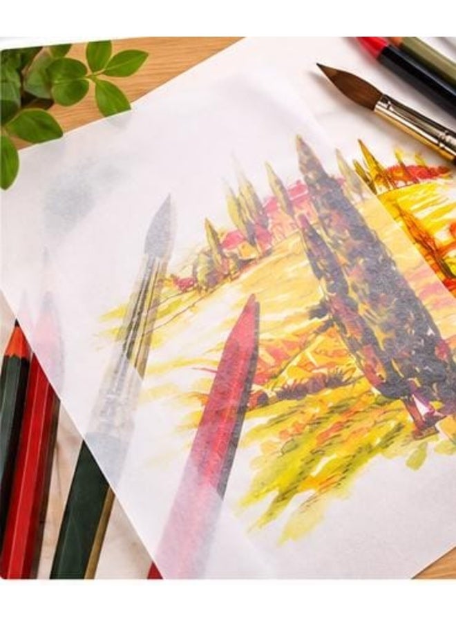 بلوك ورق شفاف للرسم والتتبع A4 – 50 ورقة – 50 GSM - Image 4