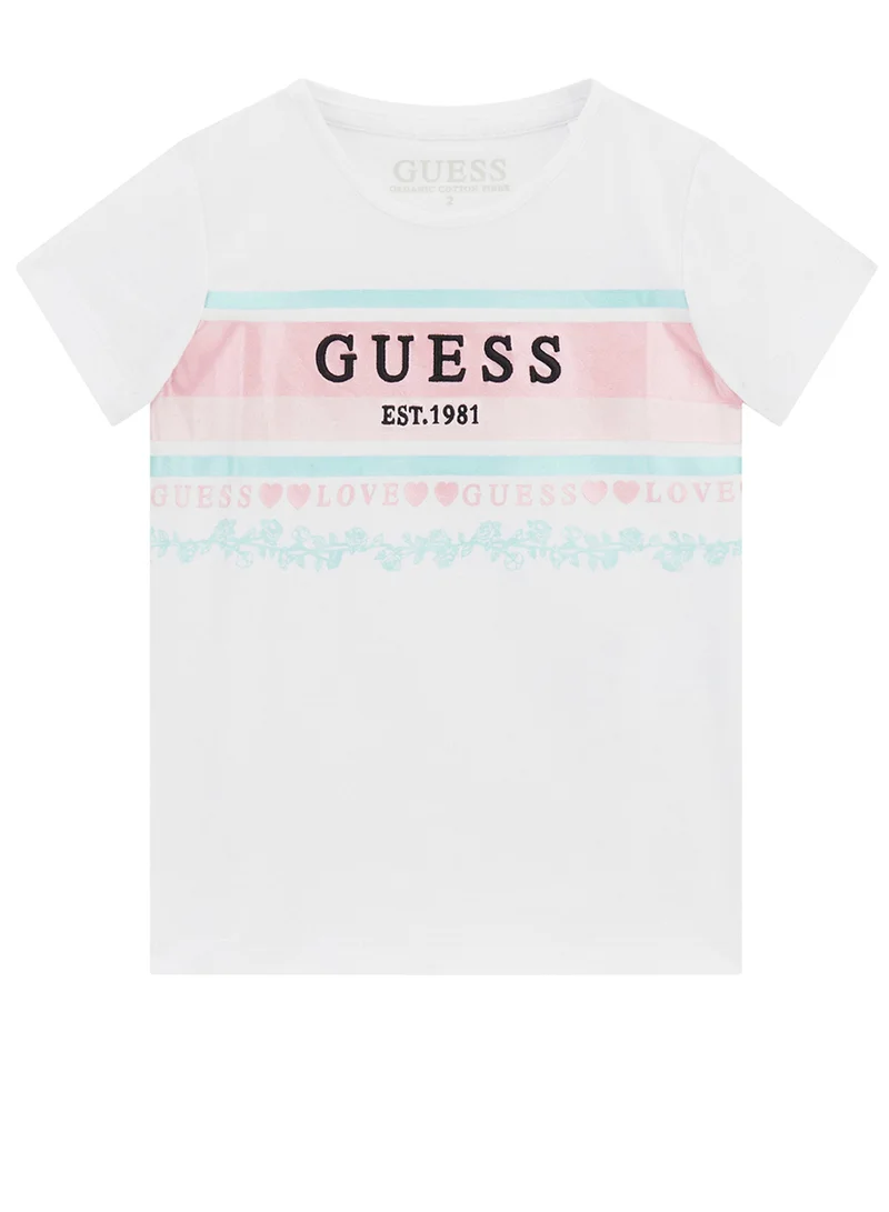 جس Kids Graphic Crew Neck T-Shirt