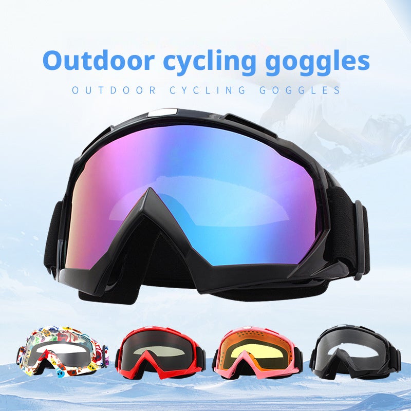 Unisex Motorcycle Ski Goggles, Windproof, for Cycling & Snow - Image 1