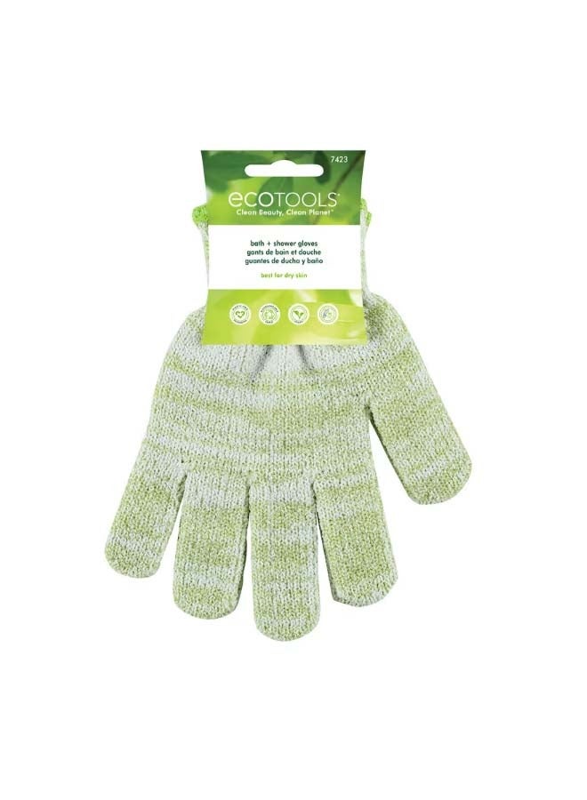 Ecotools Bath  Shower Gloves 1 Pair - Image 1
