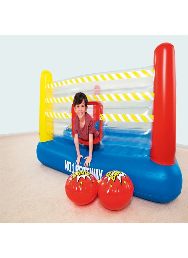 Bestway Inflatable Boxing Ring for Kids with Gloves and Transparent Sides – 226×226×110 cm – Safe & Fun with Repair Patch  - Image 3
